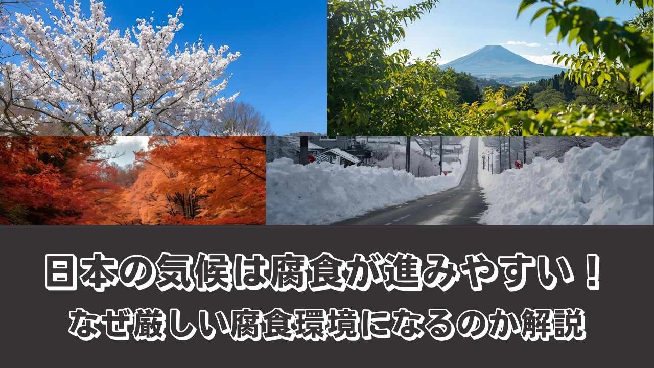 日本の気候は腐食が進みやすい！なぜ厳しい腐食環境になるのか解説